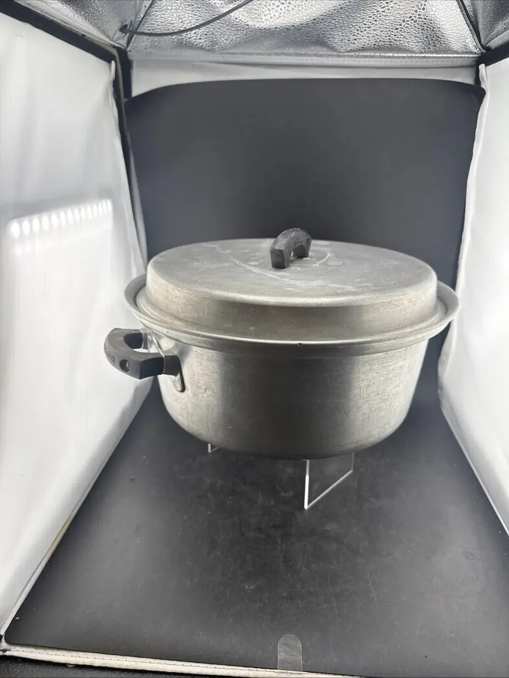 Vintage Wear Ever 4 Qt Cast Aluminum Dutch Oven Stock Pot Lid Pat 1788817 USA